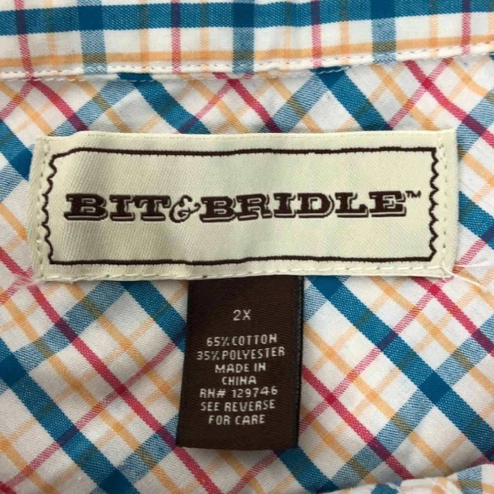 Bit & Bridle Plaid Button Down Shirt - Picture 4 of 5